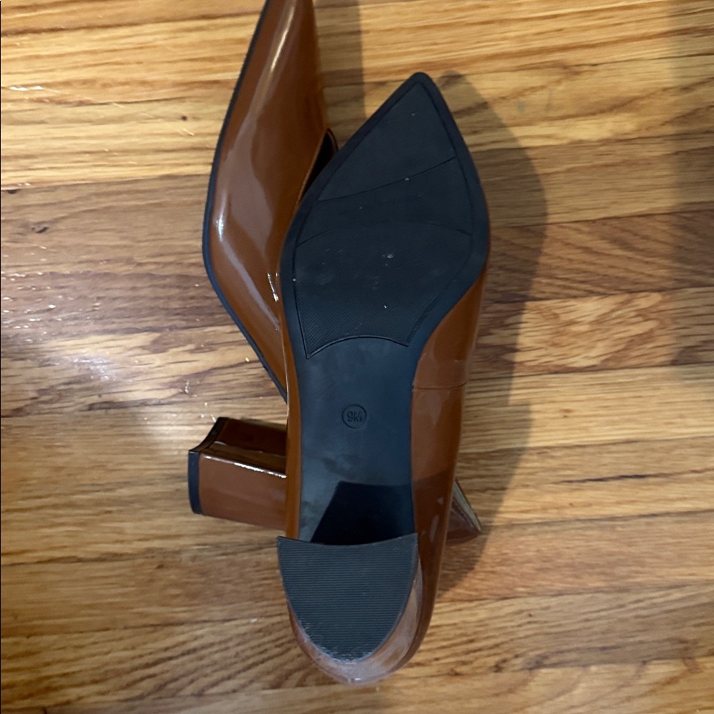 Marc Fisher Tan Patent Heels - Picture 3 of 3